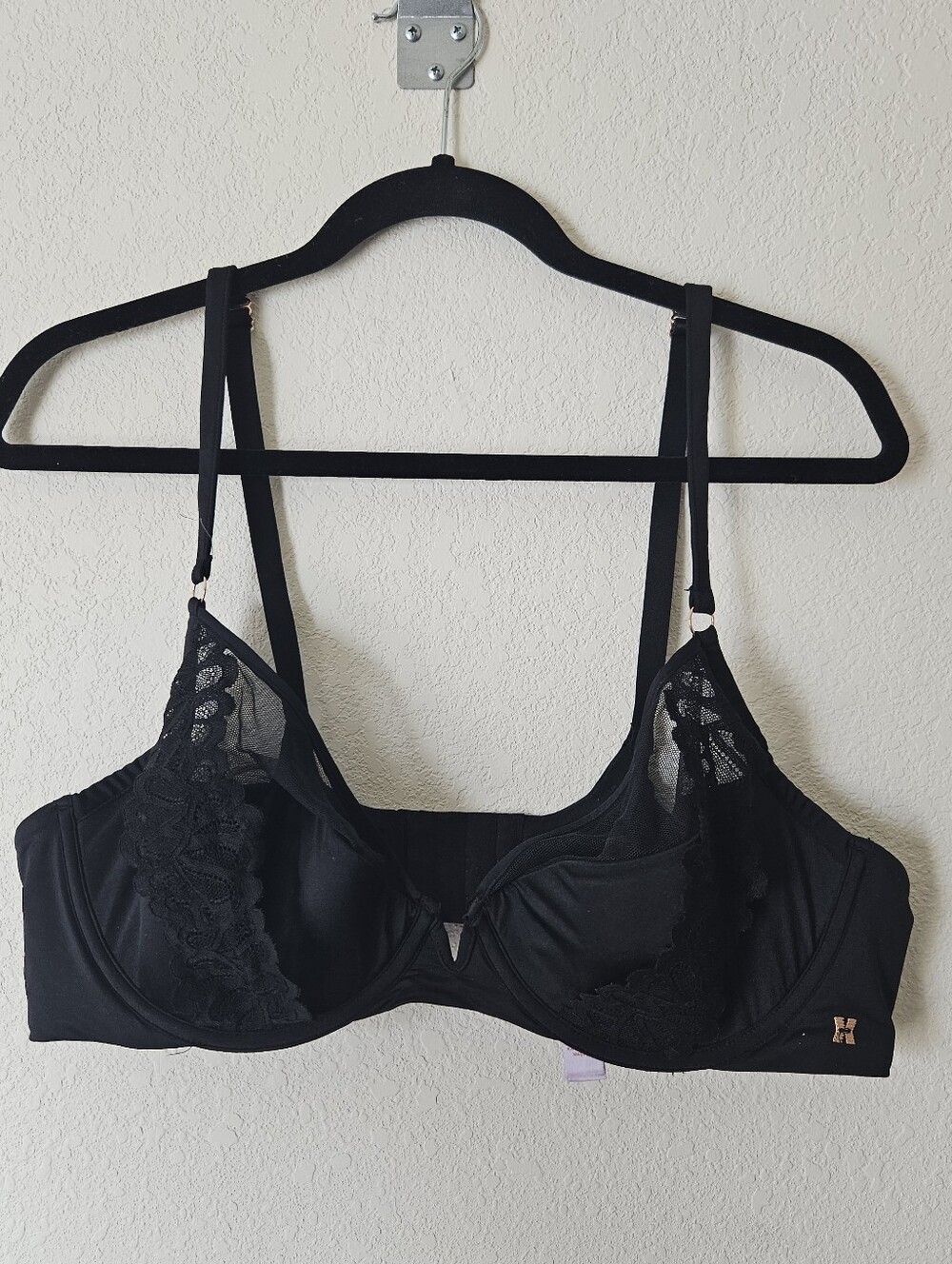 Savage Fenty Black Lace Underwire Bra - Women Intimates